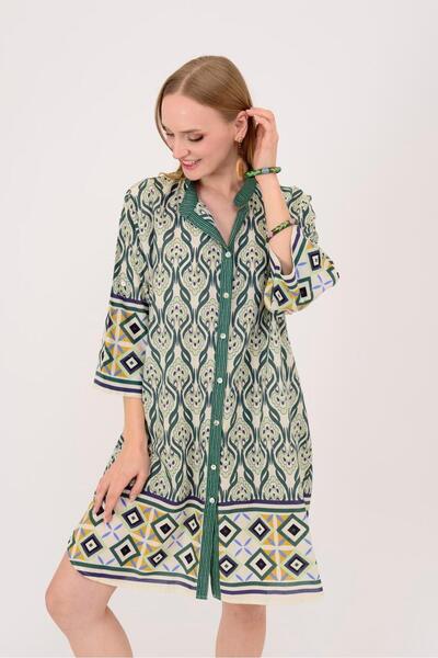 Park Moda An10557 Marin Garni Detail Short Dress