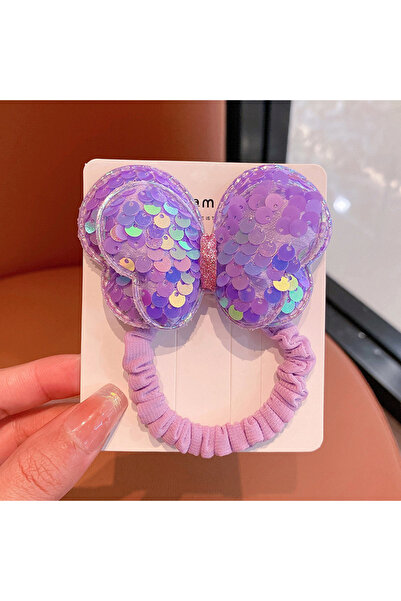 So Much Accesories Sequin Bow Colorful Rubber Buckle