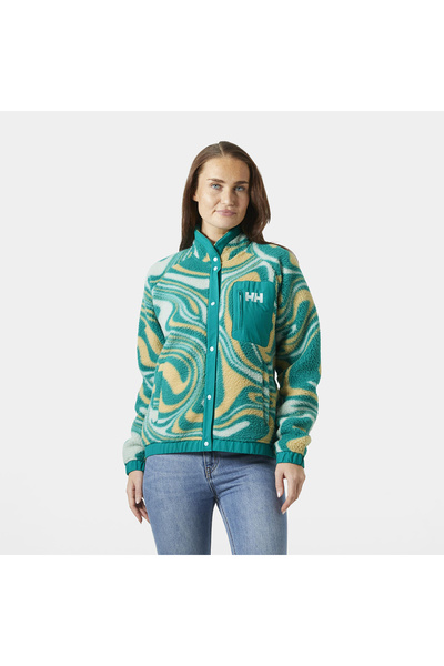 Helly Hansen Polar Imperial Printed Pile Snap Kadın Dik yaka Ceket