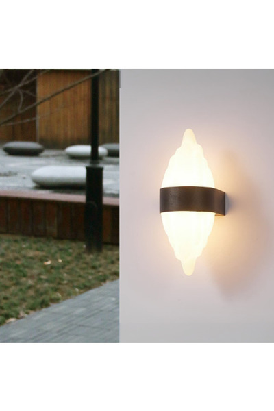 ALC-Shop Outdoor LED wall light ICEBERG 10W Metal IP65 Black