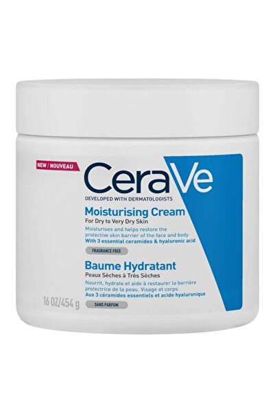 ceravie كريم مرطب للبشرة الجافة بحمض الهيالورونيك، 454 جم
