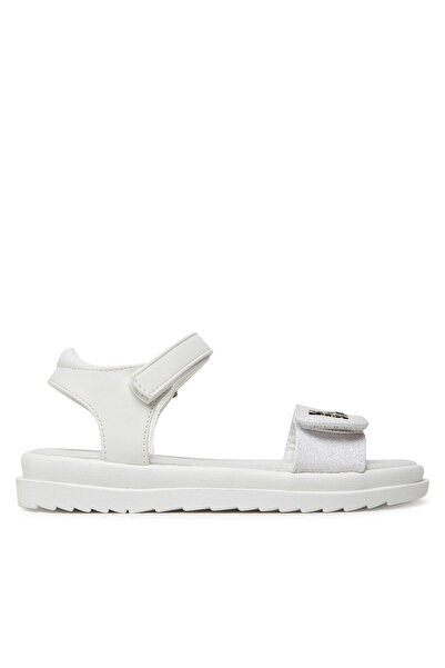 Patrizia Pepe Sandale pentru fete cu sclipici Bianco