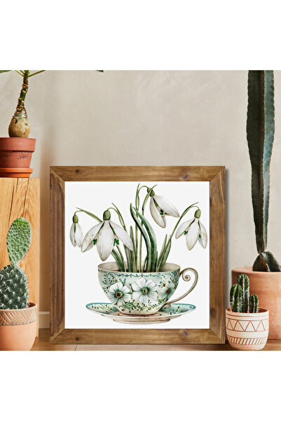 Tuba Decor Tablou pătrat cu rama din lemn