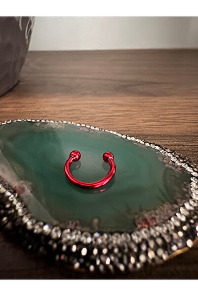 Bylin Takı Cerrahi Çelik Septum C Piercing-kalınlık 1,2mm-halka Çapı 8mm-1 Adet