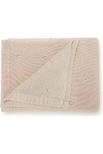 X LOT Baby Blanket Knitted - Soft Breathable 100% Cotton, 70x90cm (Camel) - XLOT