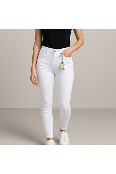 DENRA Λευκά στενά τζιν