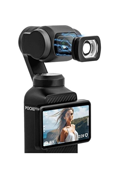 Generic عدسة فلتر زاوية واسعة متعددة الطبقات لكاميرا OSMO Pocket 3 (إصدار من الألومنيوم المغناطيسي)