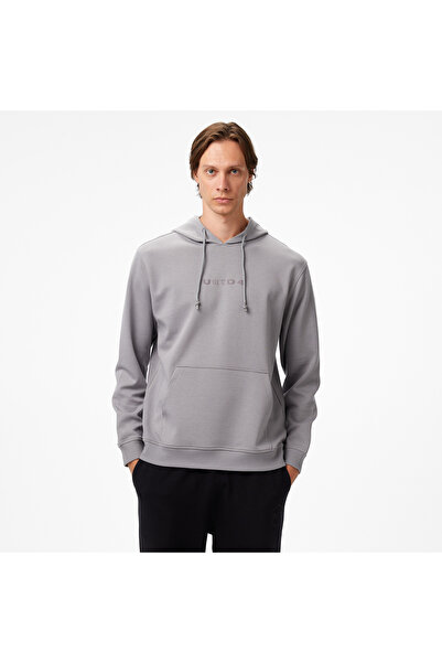 United 4 UNITED4 هوديي كلاسيكي للرجال باللون الرمادي