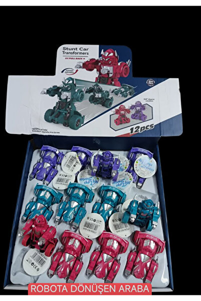 Oyuncakcii ToysveToys, robota dönüşen, üst tarafı 360 derece dönebilen çek bı...