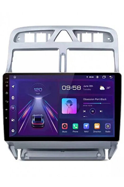 NAVI-ABC Navigație dedicată pentru Peugeot 307 (2000-2012) - 9" Android 11, 2...