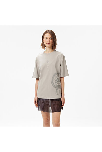 United 4 UNITED4 Classic Erkek Gri T-Shirt