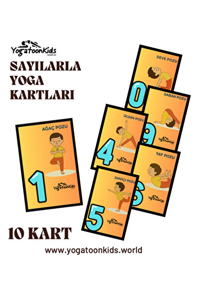 Yogatoon Kids World Çocuk Yogası Eğitim Kartları – Sayılarla Öğrenme Temalı S...