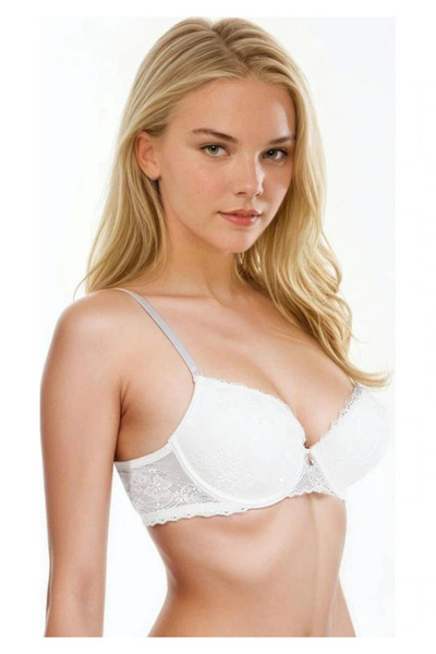 MİSS AYZA İÇTEN GELEN ŞIKLIK Sutien cu susținere Push Up cu sârmă, acoperit c...