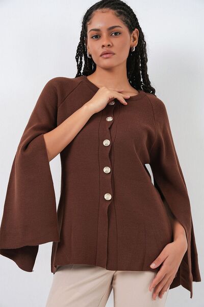 Hiccup Bdart Buttoned Textured Knit Cardigan