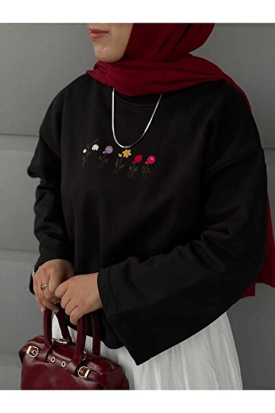 GOOD&DESS Floral Patterned Black Sweet