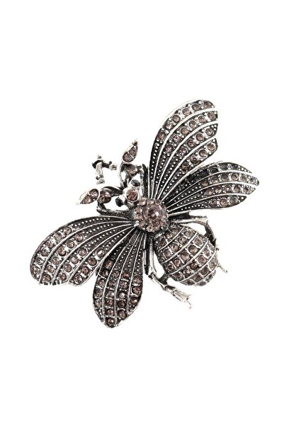 KEEBA Bombus arısı broş, lüks eskitme gümüş renkli kristal taşlı erkek kadın ...