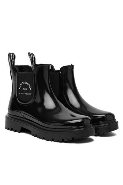 Karl Lagerfeld Wellington Boots Women Black Rubber