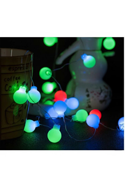 Twin Store كابل شفاف بطول 5 أمتار مع 28 مصباح LED RGB مع قابس