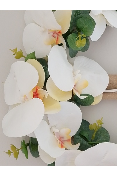 Home Beyaz orkide kapı susu