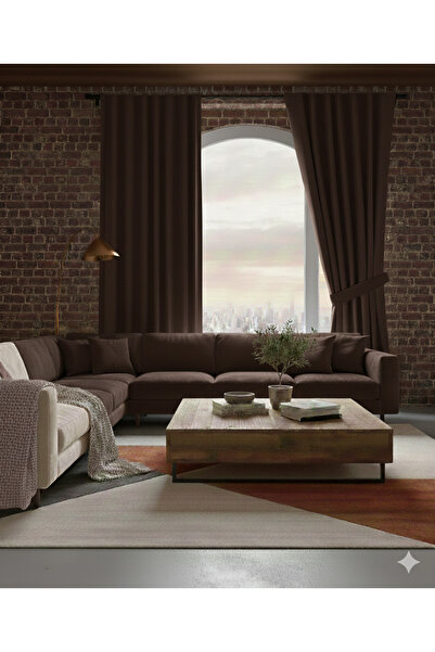 PERKOA Dekoratif Seyrek (1x2) Pile Fon Perde Tek Kanat – Bağcıklı Model, Kalı...