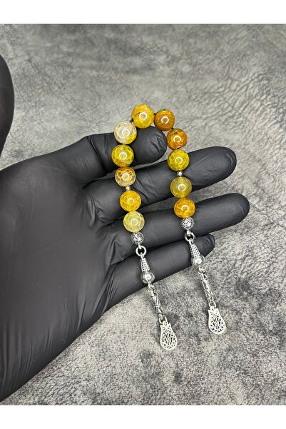 Mos Tespih Zaza Sallamalık Agate Stone Natural Stone Prayer Beads