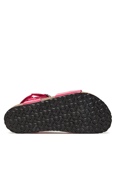 Birkenstock Girls' Patent Fuchsia Tulip Rio As Kids Sandals