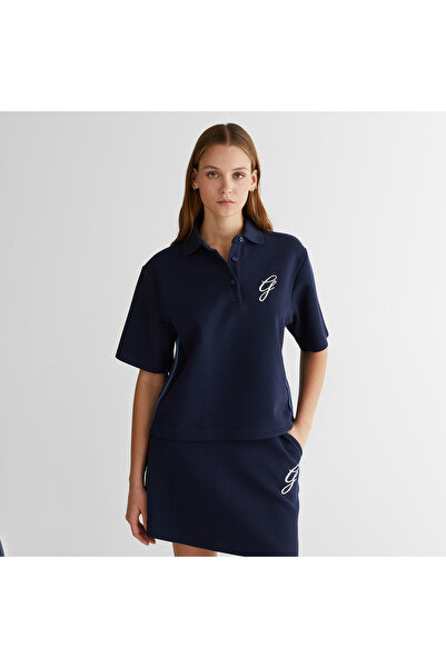 Gant Kadın Lacivert Logolu Polo