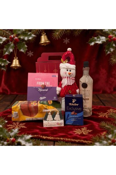 OEM Cos Cadou Craciun L SILVER - Premium Wine + Gourmet - Gift Set