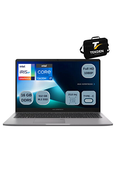 ASUS Expertbook B1 B1503CVA Intel Core I7-13620H 16GB DDR5 512GB SSD FREEDOS ...