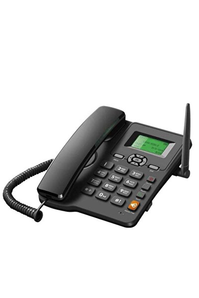 Generic هاتف مكتبي لاسلكي يعمل بتقنية GSM مزود بشريحة SIM وشاشة عرض بأزرار كب...