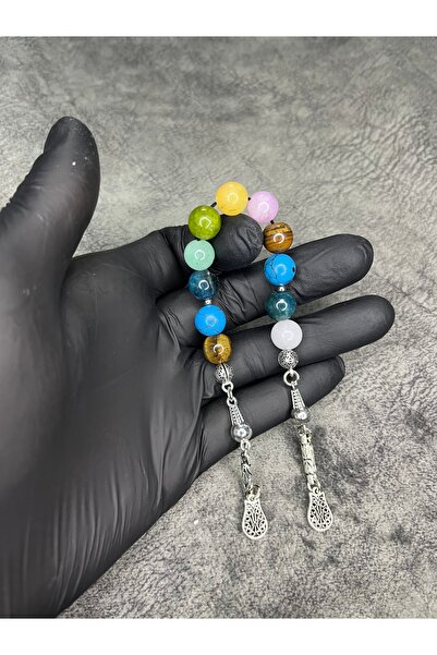 Mos Tespih زازا سالاماليك مسبحة من الحجر الطبيعي للشفاء