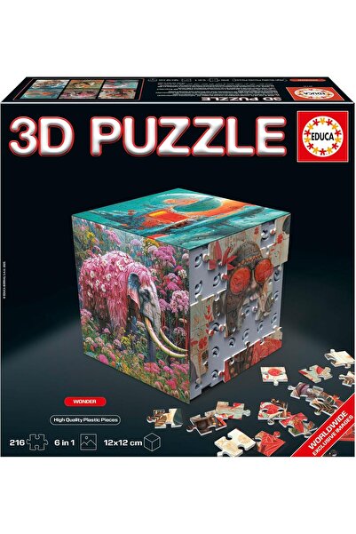 EDUCA 3D Puzzle Wonder - Cube Challenge, 216 Pieces (20334)