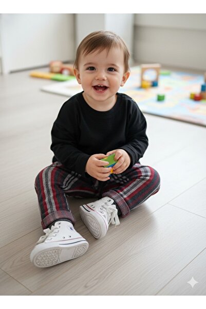 MEYİCA Premium Quality Unisex Baby Soft Winter Jacquard Single Bottom Pants