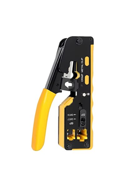 XtmGoods Clește de sertizare RJ45, XtmGoods®, multifuncțional, pentru cabluri Ethernet (CAT5–CAT7)