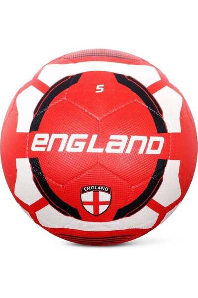 Vector X England Football – Size 5, Rubber Moulded Ball for Hard Ground, White/Black