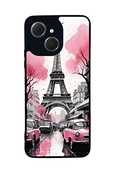 TECNO متوافق مع Spark 40C مطبوع، أسود غير لامع، سيليكون ناعم، واقي، غطاء ممتص للصدمات، حافظة