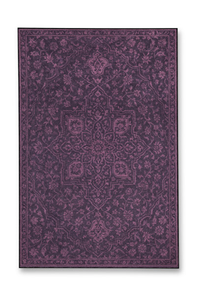 Rugs Modern Halı MOSSO Mor Temalı Geleneksel Motif Desenli Dokuma Taban Vinta...
