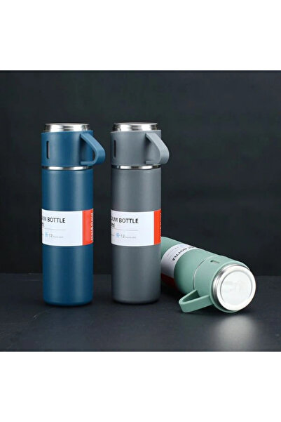 Marsilyan ايه جي ™   طقم ترمس مع كوب ستانلس ستيل 500 مل