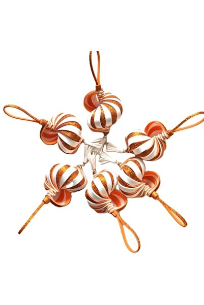 OEM Pachet promo: 2x Set de 6 globuri de Crăciun spirala, 14 cm, lucrate manu...