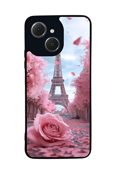 TECNO متوافق مع Spark 40C مطبوع، أسود غير لامع، سيليكون ناعم، واقي، غطاء ممتص للصدمات، حافظة