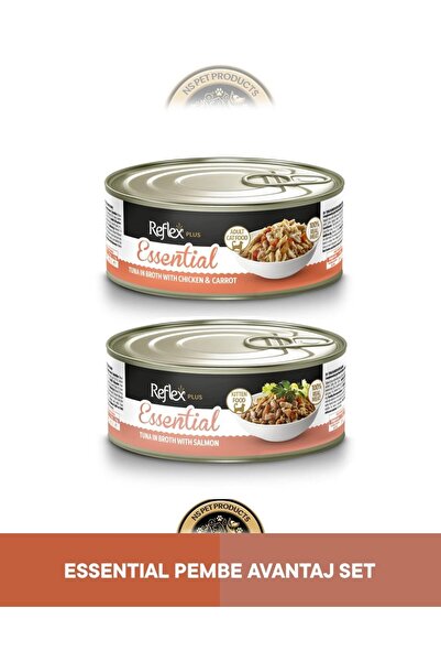 Reflex Plus Essential Ton Balık-Havuç-Tavuk & Ton Balık-Somon Kedi Maması Set...