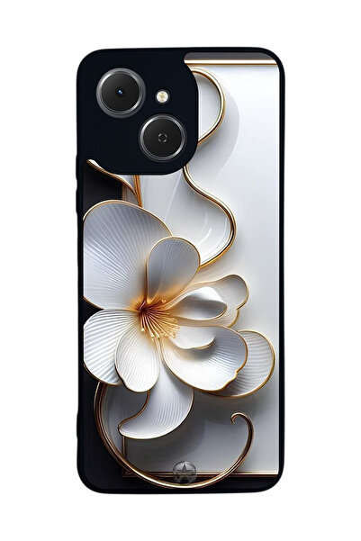 TECNO متوافق مع Spark 40C مطبوع، أسود غير لامع، سيليكون ناعم، واقي، غطاء ممتص...