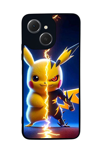 TECNO متوافق مع Spark 40C مطبوع، أسود غير لامع، سيليكون ناعم، واقي، غطاء ممتص للصدمات، حافظة