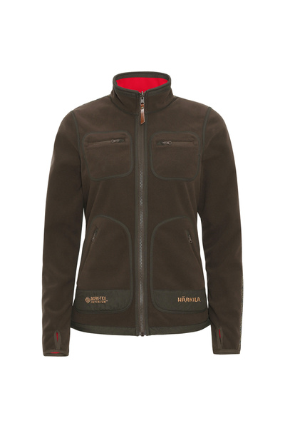 Harkila Women's reversible fleece jacket Kamko, Brown