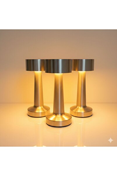 ROHS Wireless LED Table Lamp – Multi-Color – Touch Lighting – Gray/Cray Color – 3 Lamps Display