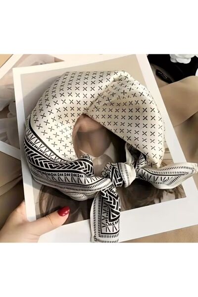 Dgt Luxury Snowflake, Sun Protection, Windproof, Double Sided Printed , Scarf, Scarf 70X70