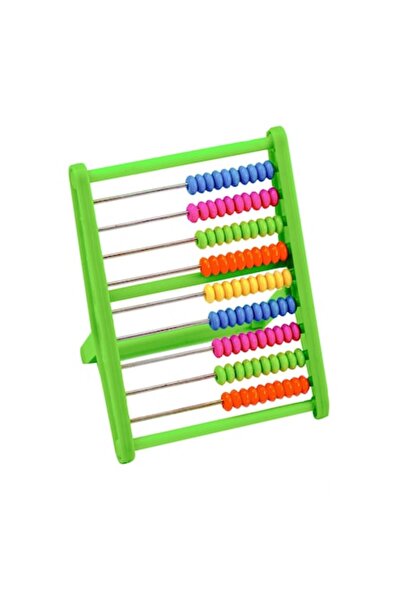 OEM Ramă mică de numărat din PVC, 10 rânduri, verde