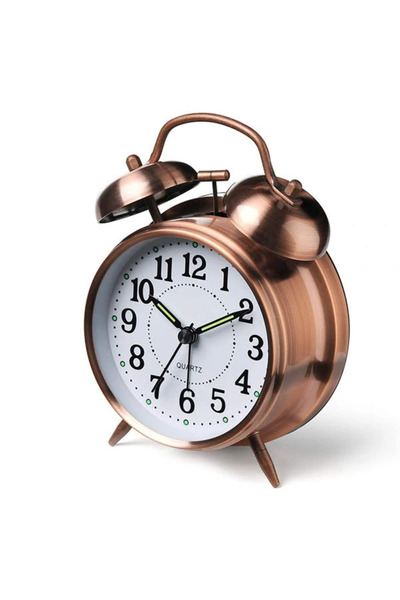 Twin Store Nostalgic Metal Player Table Clock Medium Size