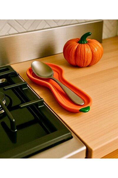 Pembelia Life Bal Kabağı Model Porselen Kaşık Altlığı,Özel Tasarım Dekoratif ...