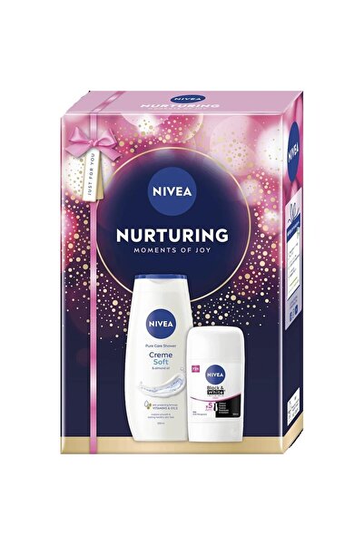 NIVEA Women's Box Nurturing, Shower Gel 250 ml, Deodorant Stick 50 ml